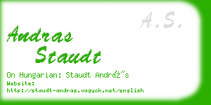 andras staudt business card